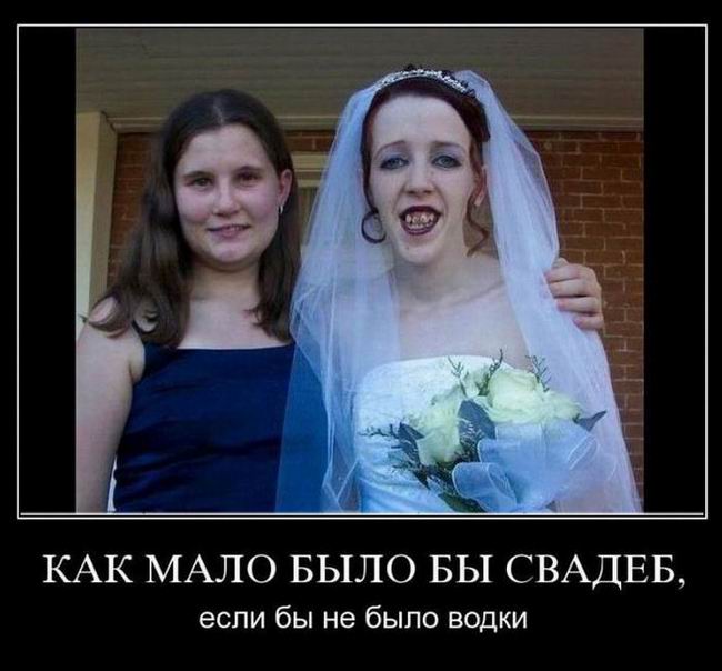 Как мало было бы свадеб, если бы не было водки