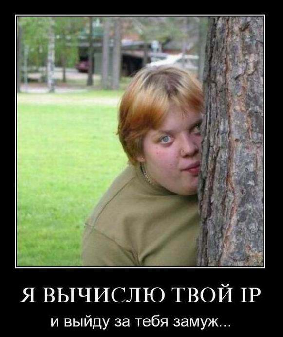 Я вычислю твои IP и выйду за тебя замуж