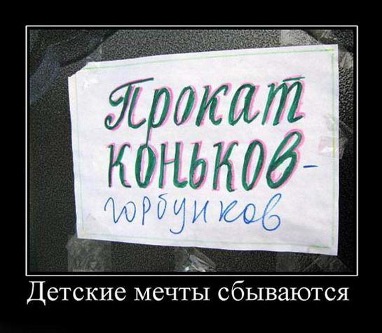 Детские мечты сбываются. Прокат коньков-горбунков