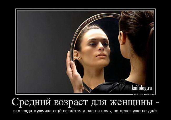 Что такое <средний возраст для женщины>?