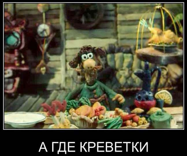 А где креветки?