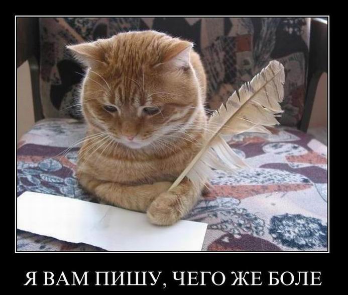 Я Вам пишу, чего же боле