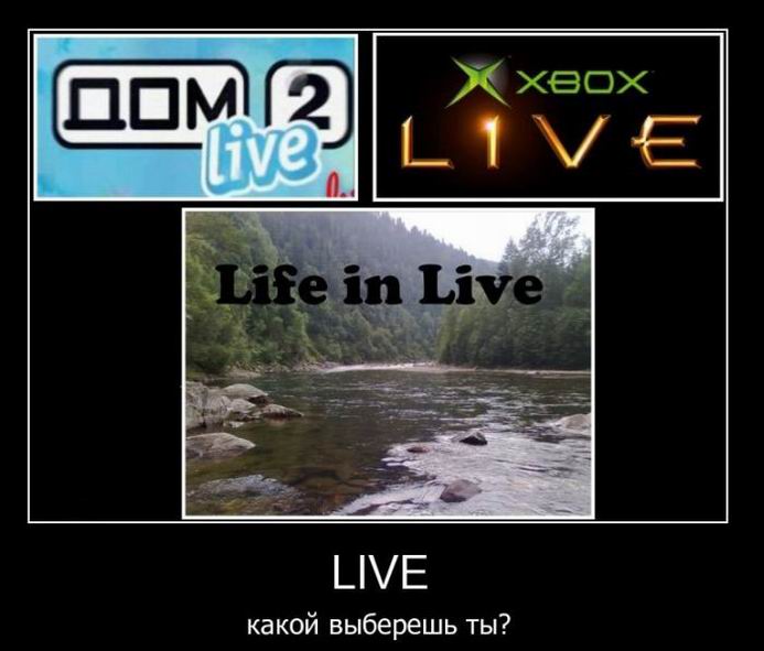 Live. А какой выберешь ты?
