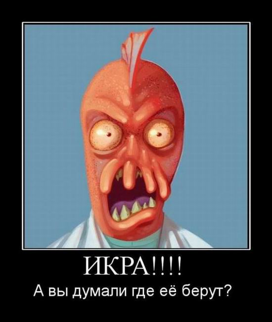 Икра А вы думали где её берут