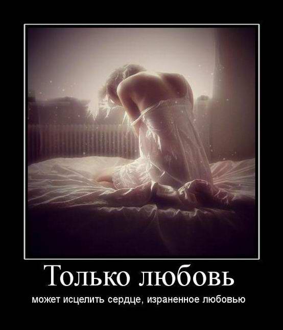 Только любовь может исцелить сердце, израненное любовью
