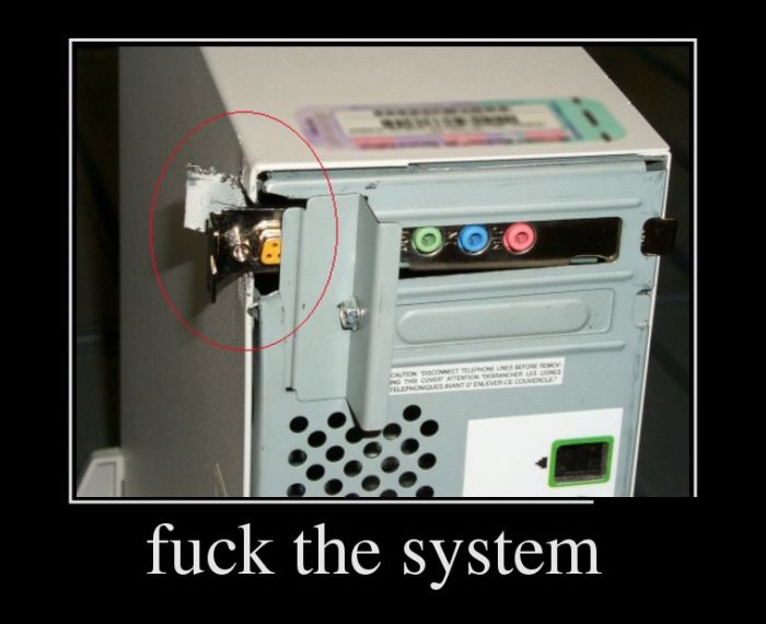 Fuck the system