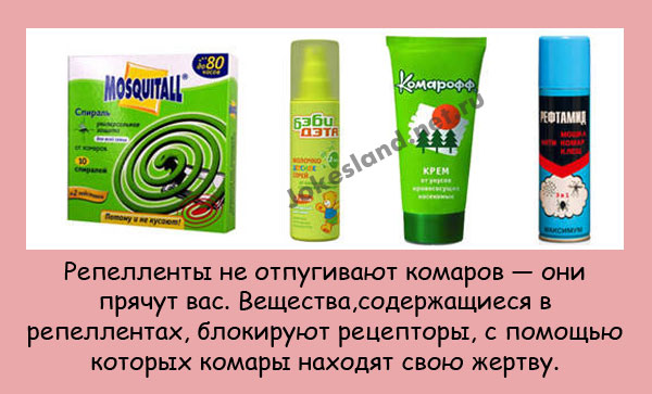 Репелленты не отпугивают комаpов
