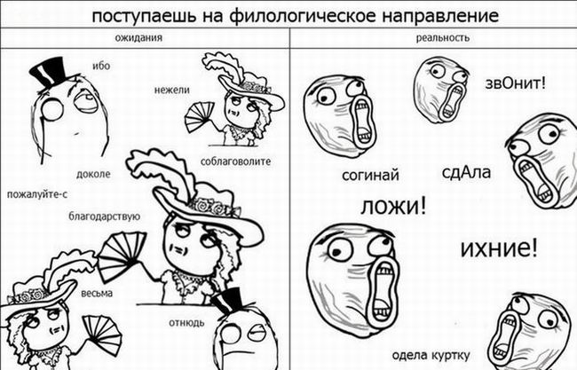 Поступаешь на филологическое направление
