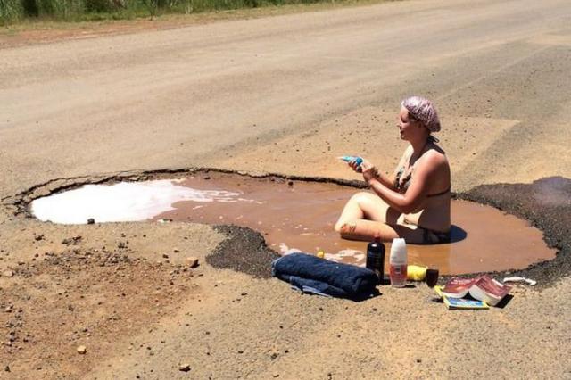 Отдых в луже