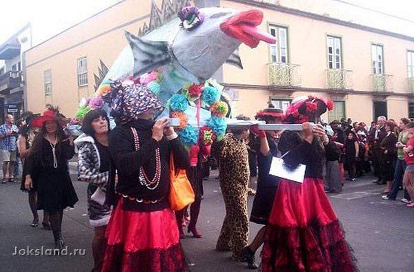 Похороны Сардины, Испания