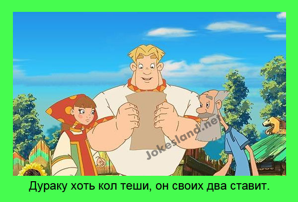 Дураку хоть кол теши